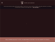 Tablet Screenshot of hotelsansamuele.com